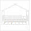 Lit cabane en bois deux places avec lit gigogne, design créatif et fonctionnel pour les chambres d'enfants, idéal pour les jeux d'imagination et un sommeil confortable-898074652-898074655