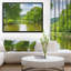 «Beautiful Summer with Green Grass», reproduction de photo sur toile tendue-26692901