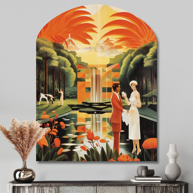 Amberly - mode femme, arche, art mural asymétrique, H 43 po x l 33 po