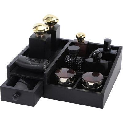 Bathroom Counter Organizer, Desk Storage Perfume Organizer, Cologne Stand, Dresser Organizer, Mens Bathroom Decor, Adjustable Partition