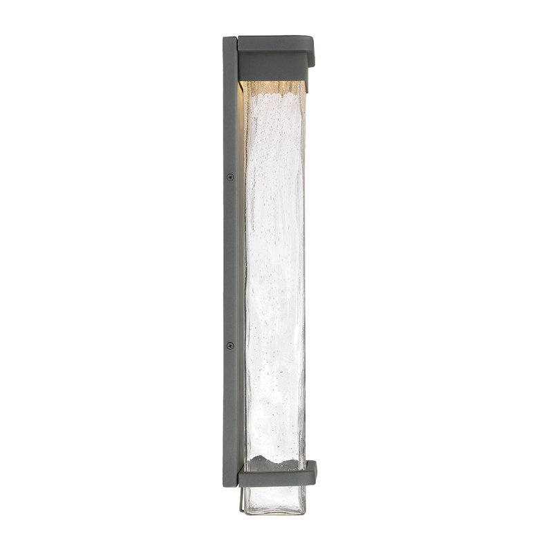 Vitrine LED Outdoor Flush Mount, Black, 21" H x 6.5" W x 4" D