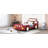 Twin Size Race Car-Shaped Platform Bed With Wheels-612471050