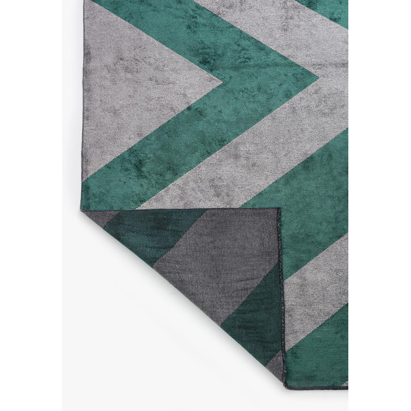 Modern Abstract Lines Rug, Rectangle 6'7" x 8'3"