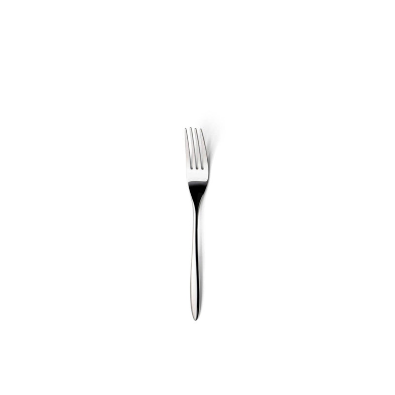 Fourchette pour bébé en acier inoxydable Clista | Argent | 6,5 po | Ensemble de 12