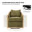 Manja Jess Farmhouse Edging Swivel Barrel Chair with Toss Pillows-2077025501
