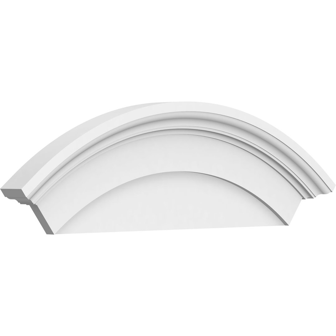 Arched Architectural Grade PVC Pediment Ekena Millwork 