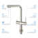 KIBI Circular 2-in-1 Single Hole Pull Out Kitchen Faucet