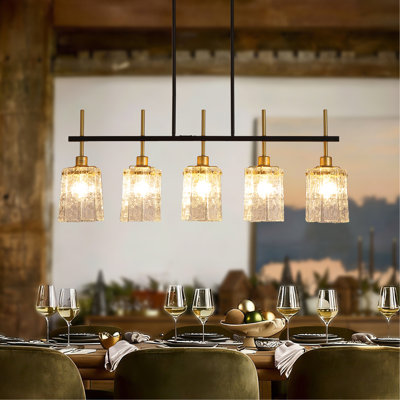 Îlot de cuisine à 5 lumières Farmhouse Chandelier