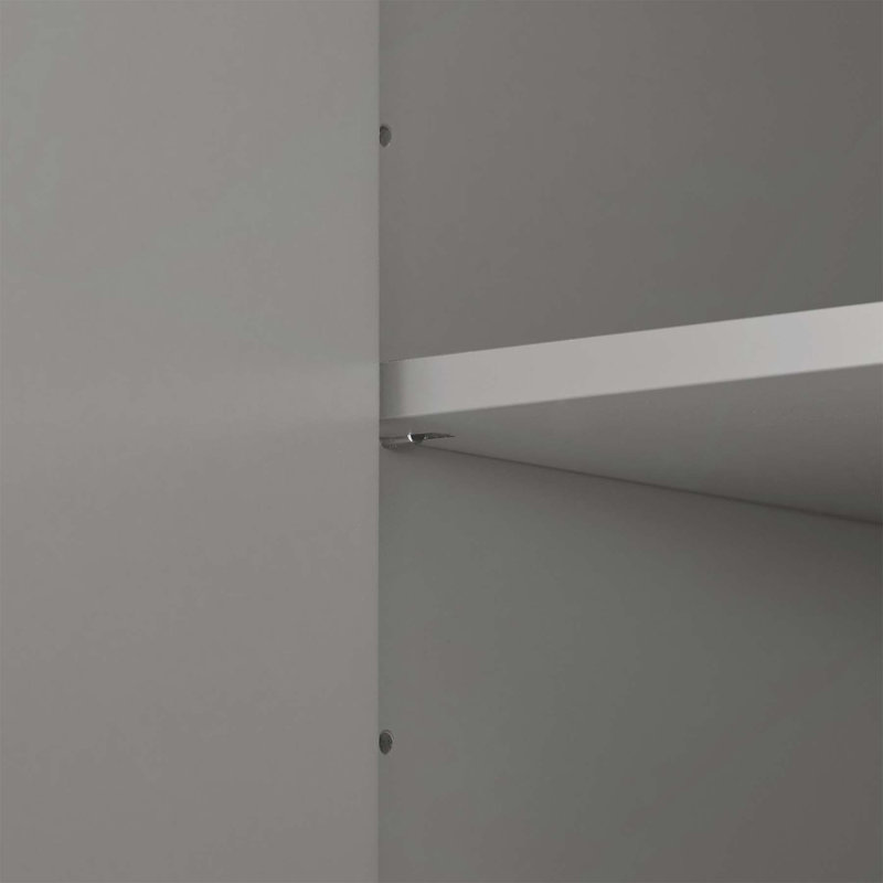 Armoire de rangement polyvalente pour la maison et le bureau, améliorant l'organisation et le style, Gris