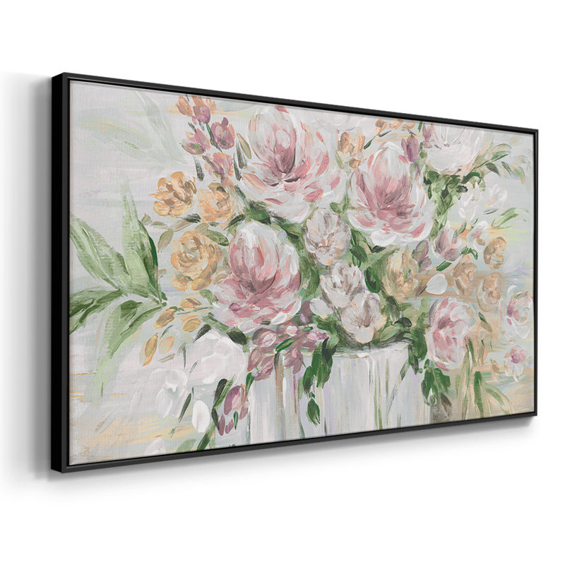 Soirée de printemps - Toile tendue avec châssis tendue, prête à accrocher, H 21 po x l 41 po