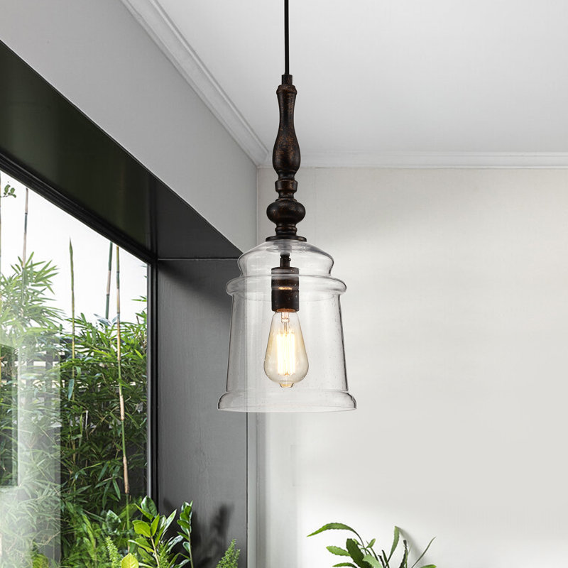 Luminaire suspendu en forme de cloche 1 lumière Io