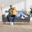 Canapé 68 po Mid Century Modern-130583933