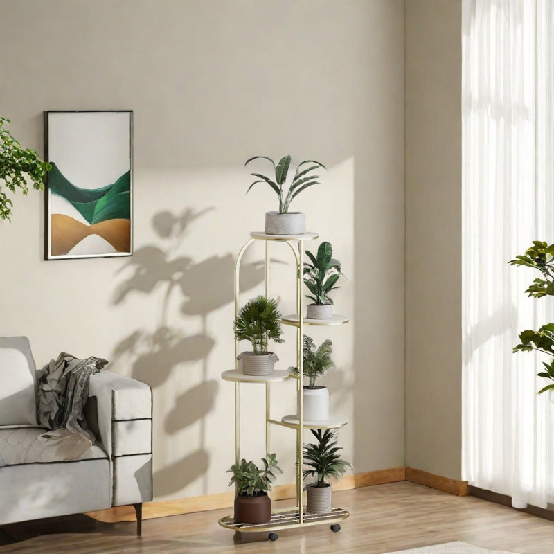 Plant Stand, Gold