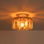 Plafonnier encastré 3 lumières Glam Amber-133271643
