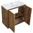 36" Bathroom Vanity in Brown oak-1629968351