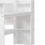 Lit de jour simple en L avec sept armoires de rangement et deux tiroirs de rangement, lit multifonctionnel avec bureau d'étude-431091214