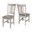 Chaise d'appoint en bois massif Evalyn-28118297