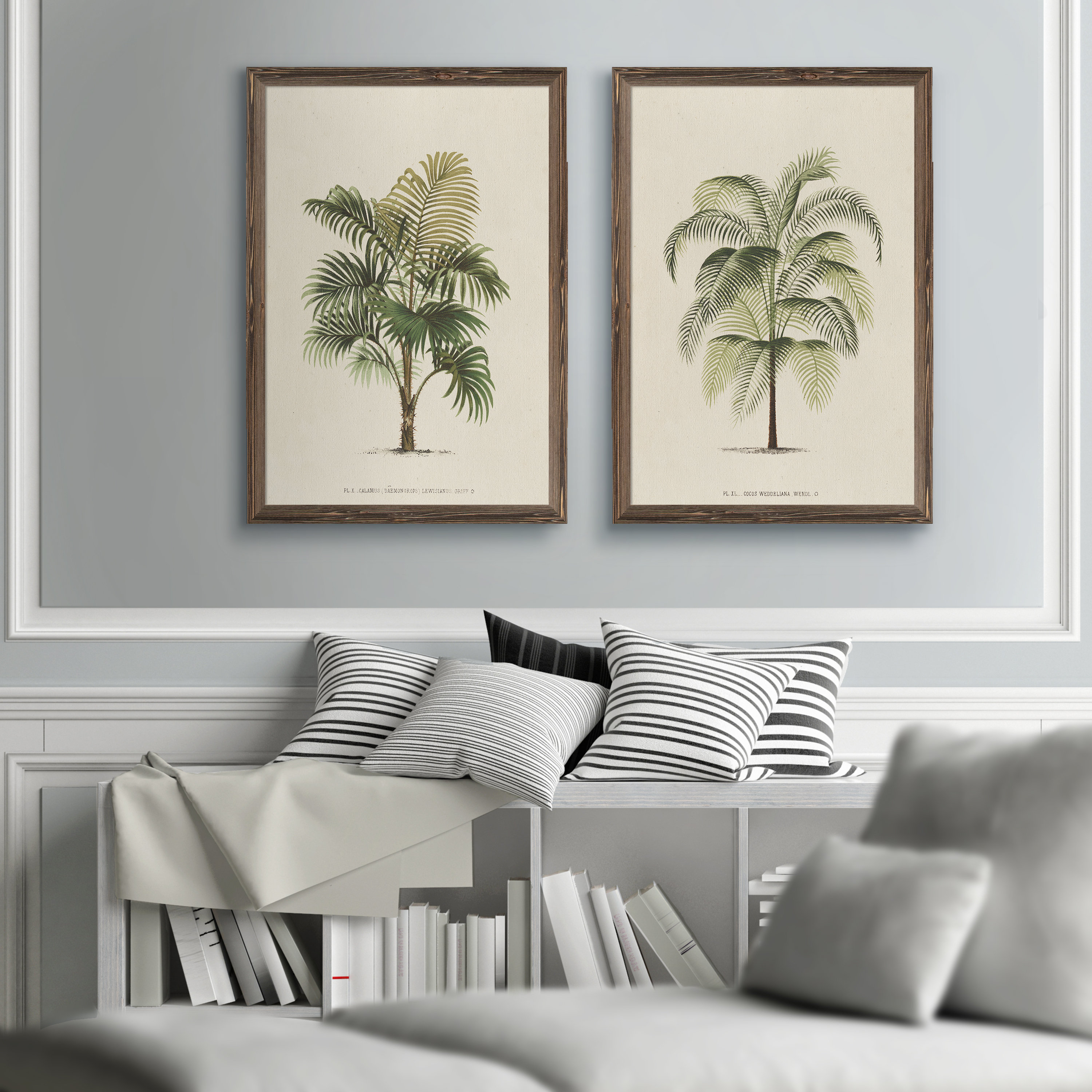 Beachcrest Home™ Les Palmiers III by Vincent Van Gogh - 2 Piece Picture Frame Print Set & Reviews | Wayfair