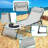 Folding Lounge Chair With Canopy
