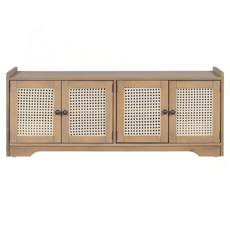 Banc de rangement Rustic, Brun