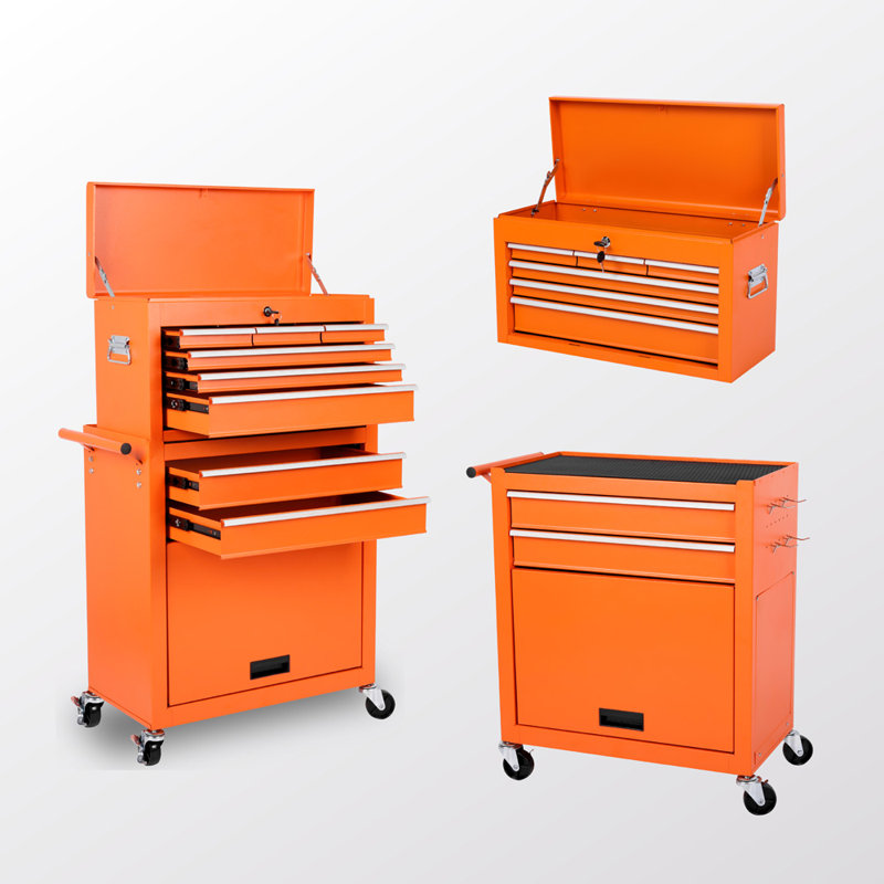 8-Drawer Tool Storage Cabinet (Yellow)