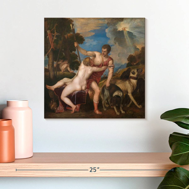 Leisha Vénus et Adonis 1554, H 16 po x l 16 po