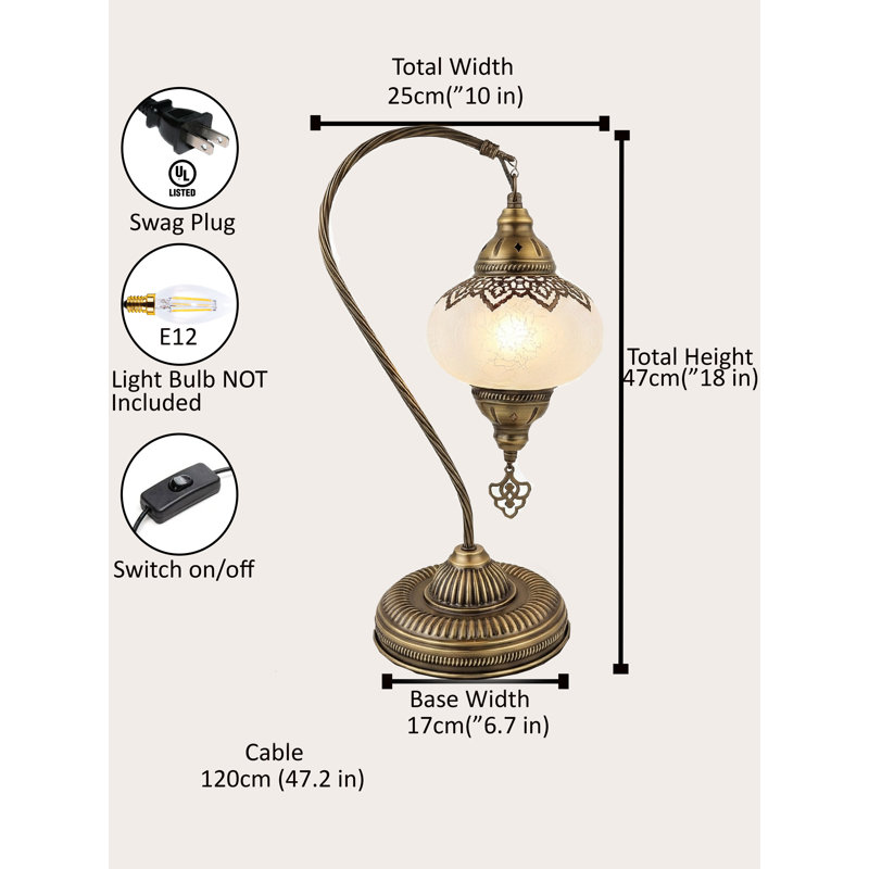 Revkah Metal Arched Lamp