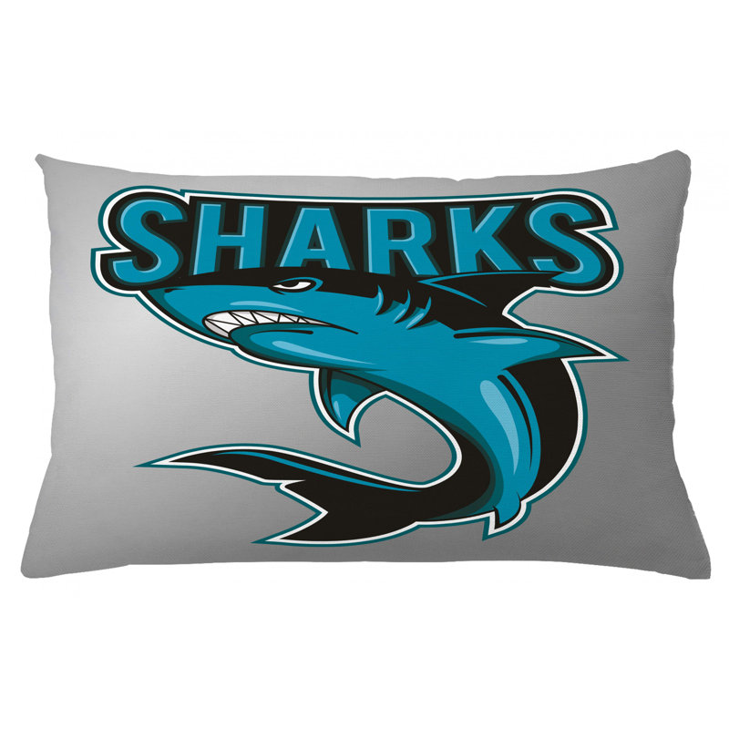 Housse de coussin lombaire intérieur/extérieur shark, 16 po x 26 po
