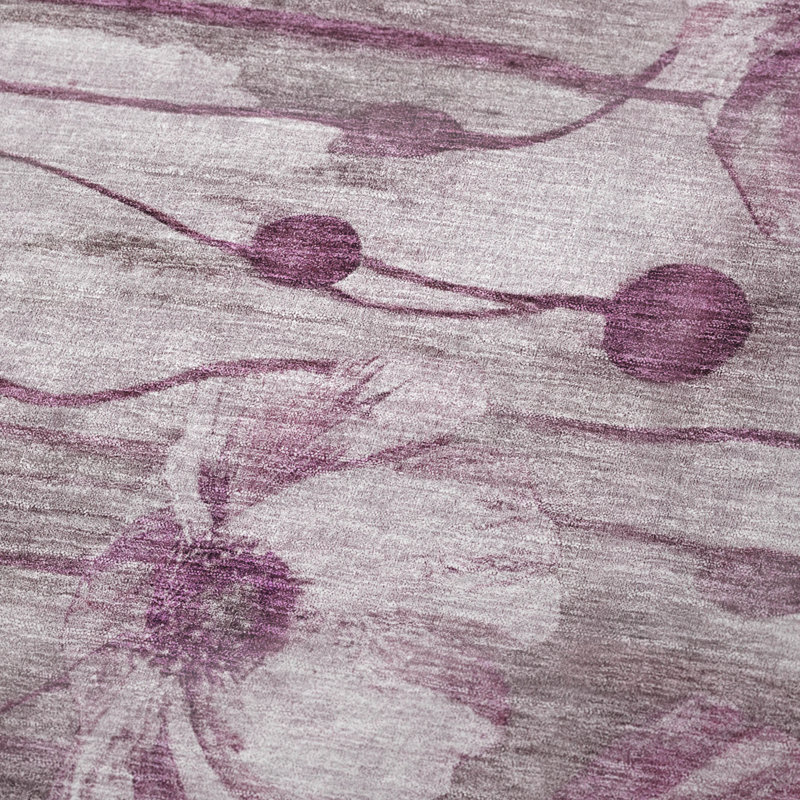 Jeté floral Sherpa ASB712 Addison, Prune