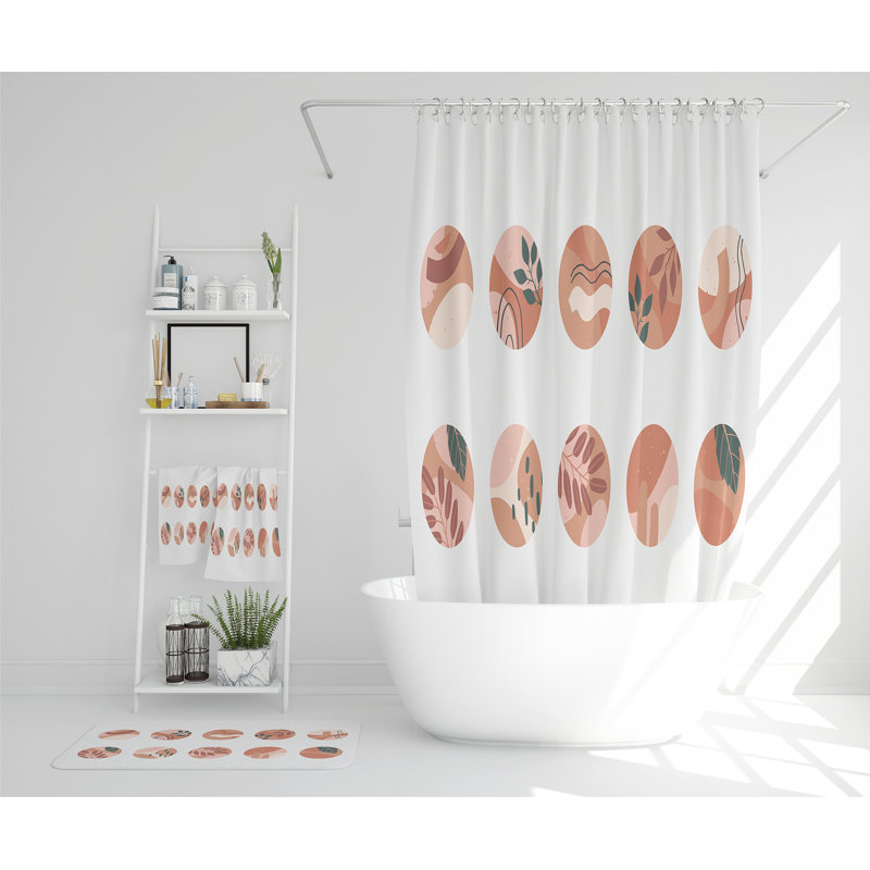 Naxhi Polyester Shower Curtain Set