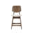 Lyan Wood Counter Chair With Natural Beige Cushion (Set Of 4), Walnut-684024911-684024908