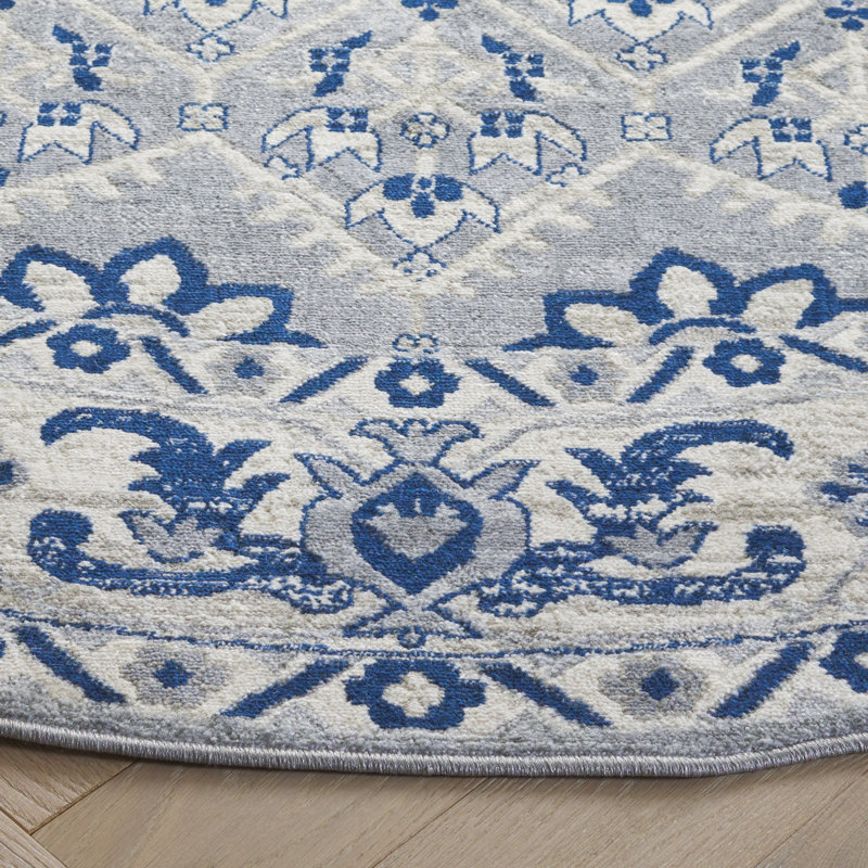 Alima Performance Oriental Rug, Round 6'7"