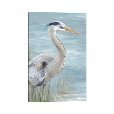 Great Blue Heron Gaze - Painting on Canvas