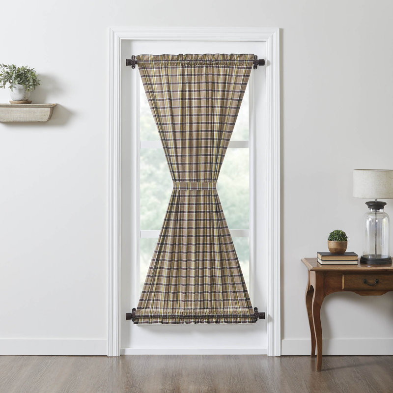 Wyatt Cotton Blend Room Darkening Curtain Panel Pair Single Panel