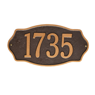 Hampshire 1-Line Wall Address Plaque