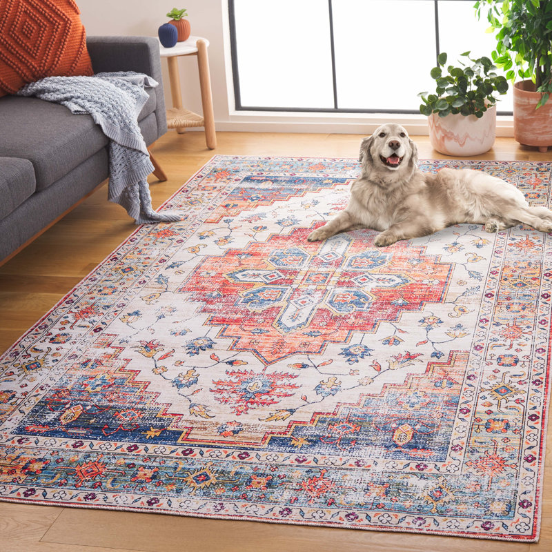 Ranada Performance Machine Washable Southwestern Rug, Rectangle 5' x 8'