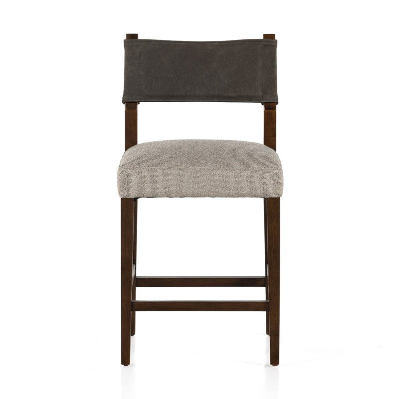 Ferris Stool, Laughlin Ochre/Polyester Blend, Amber Ash, Counter Stool (25.98" Seat Height)