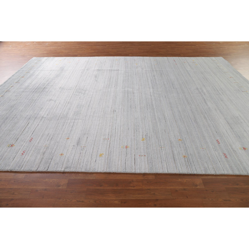 Tapis rayé Gabbeh 9 x 12