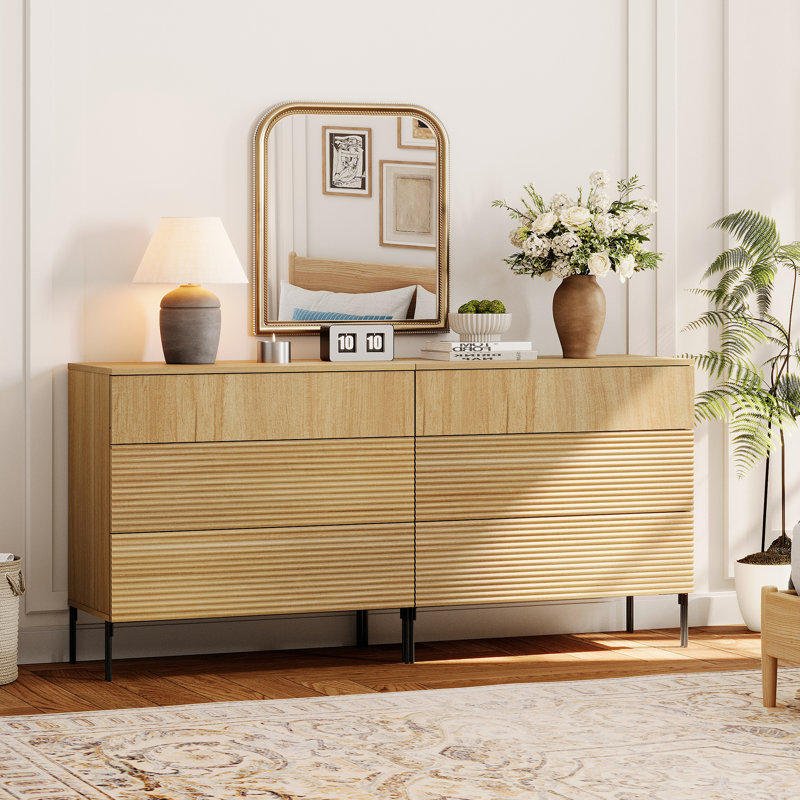 Commode 3 tiroirs Union Rustic, Chêne