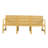 Yellow 1 - Piece 3 Seater Indoor/outdoor Furniture, Waterproof Pp, All Weather , Quick Assembly, Lightweight, Supports 260+ Lbs Per Seat, Zero Maintenance, Creates Backyard Relaxing , Slim Frames For-134193633