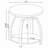 Dark Charcoal 2-Piece Round Coffee Table Set