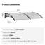 Auvent de porte rétractable en polycarbonate VEVOR-90763978-90763976