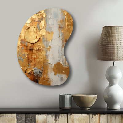 Geralyn - Abstract Painting Boom Shape - Assymterical Metal Wall Art