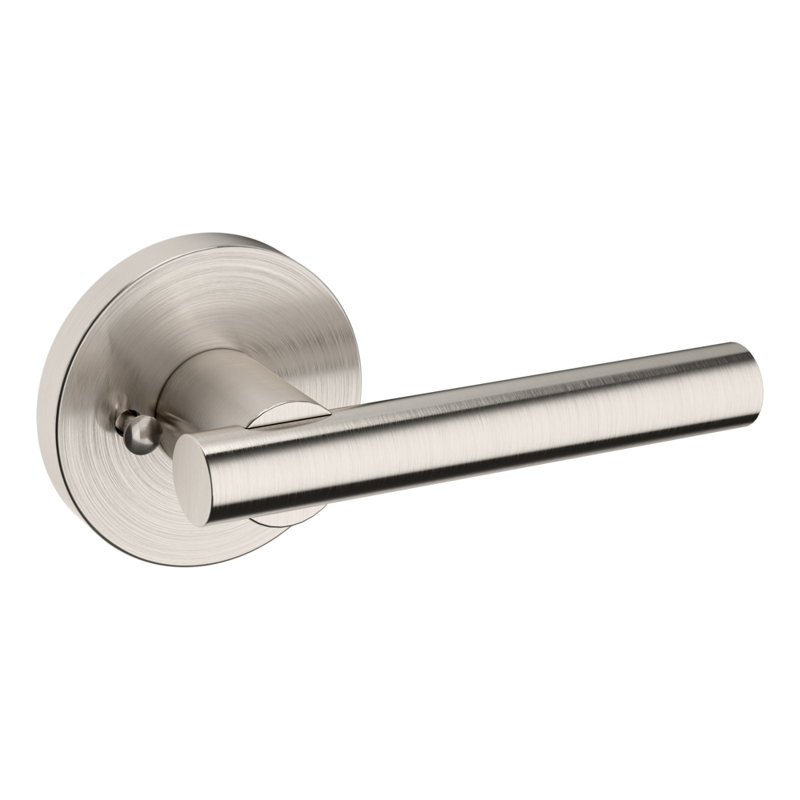 Door Lever, Privacy, Satin Nickel