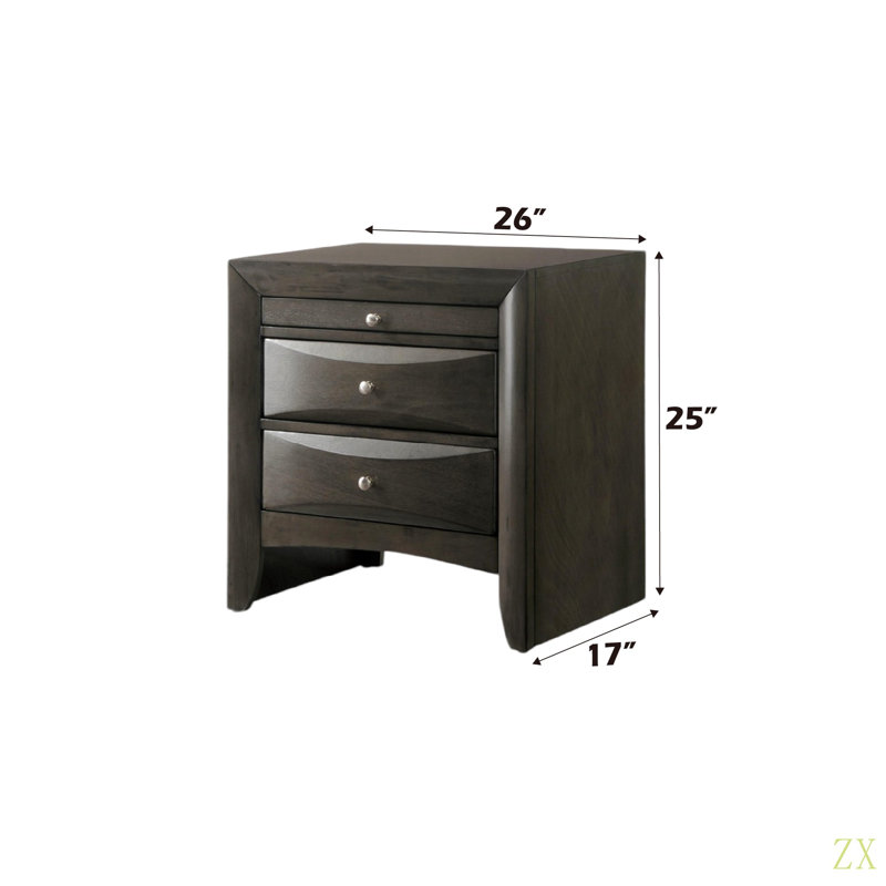 Table de chevet Ireland, Gris