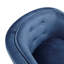 Chaise d'appoint Mid-Century, velours bleu doux, chaise à dossier arrondi avec velours