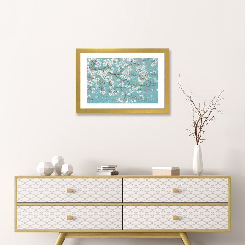 «April Breeze I» par James Wiens - reproduction d'art, H 16 po x l 24 po x P 1 po, Papier encadré doré