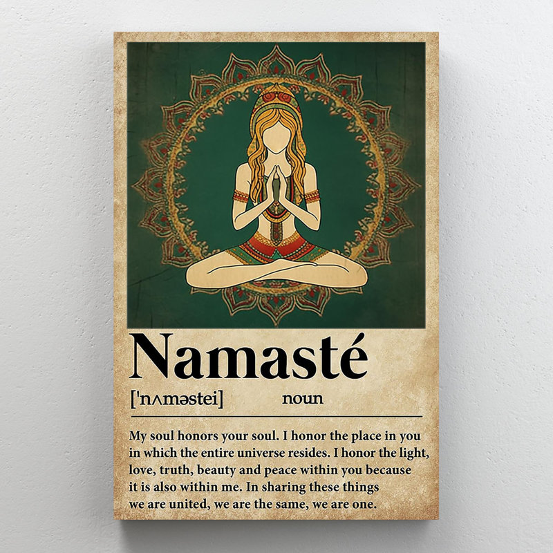 Kulo Namaste sur toile, impression, H 14 po x l 11 po x P 1,25 po