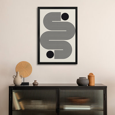 Cercles et lignes III - reproduction d'art murale - affiche de galerie