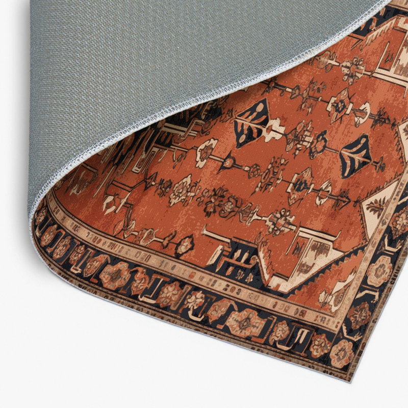 Tapis d'intérieur et d'extérieur brun Persian, Rectangulaire 2 pi x 3 pi